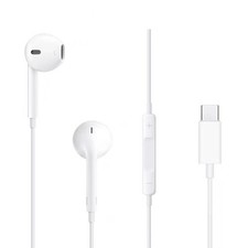Type C Wired Earphones For Apple iPhone 15 16 Pro Max In-Ear With Mic