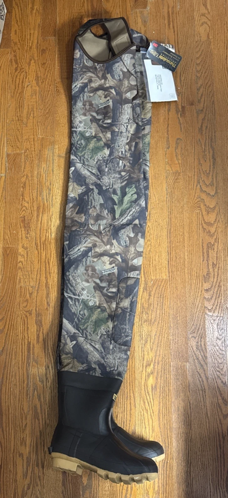 Hodgman Camo Chest Waders Thinsulate Neoprene Advantage Medium Size 9 Boot