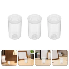  50pcs Empty Plastic Jars with Lids Refillable Film Negative Storage Case Mini