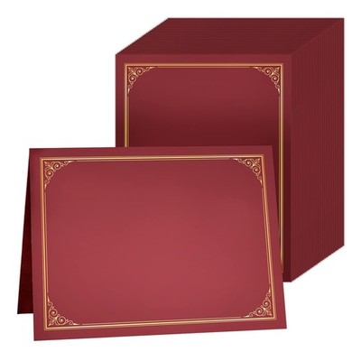 SUNEE Certificate Holders(Burgundy, 30 Packs, New Pattern), Diploma Covers Go...