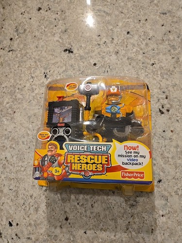 2001 Jack Hammer Fisher Price Voice Tech Rescue Heroes Figurenbau Neu - Bild 1 von 11