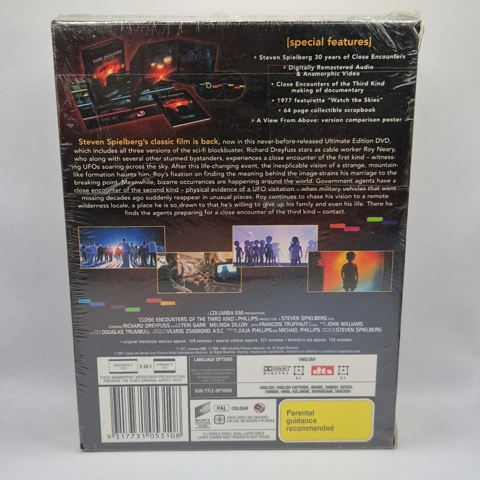 CLOSE ENCOUNTERS OF THE THIRD KIND Sci-Fi 3x Disc DVD Set 30th Anniversary Edtn - Image 2 of 2