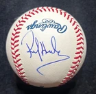Rickey Henderson Autographed Signed Hall Of Fame Logo Baseball Oakland Athletics