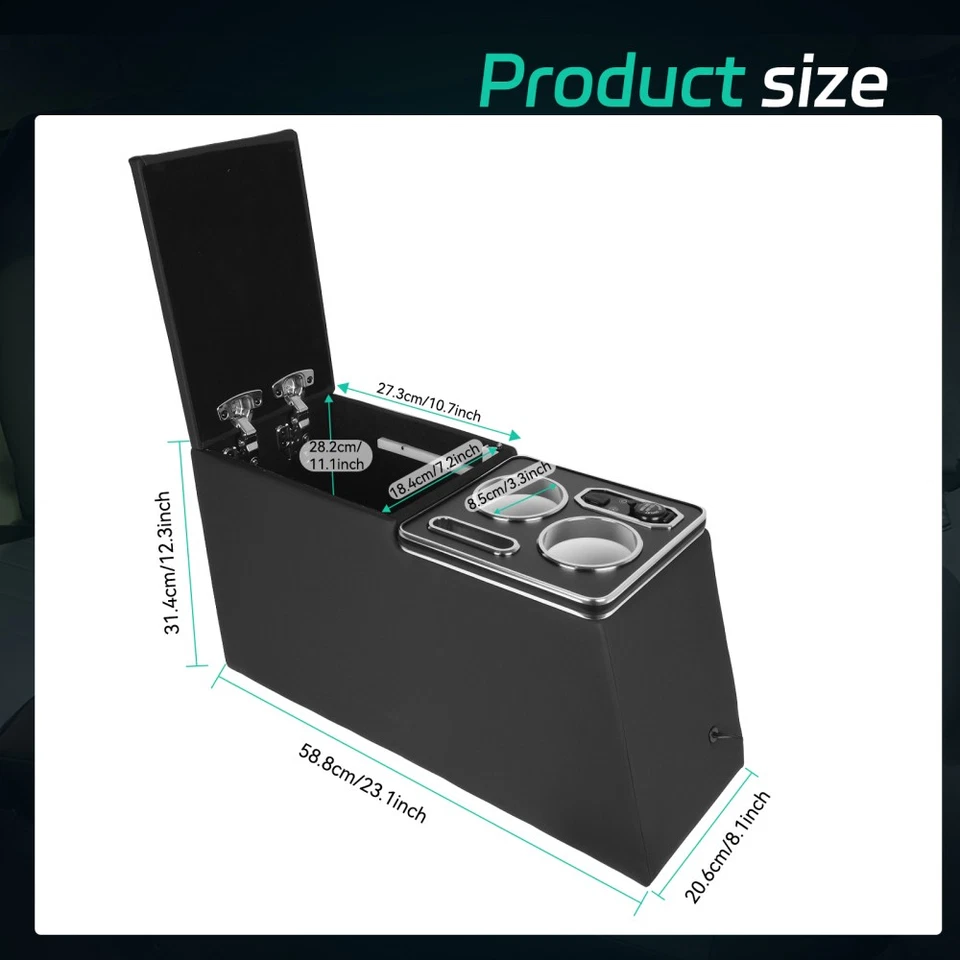 Center Console for Jeep CJ-5 1976-1983, CJ-7 1976-1986, Wrangler YJ 1987-1995 Foto 2 de 4