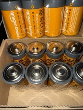 12 Pack - Amazon Basics D Cell 1.5V Alkaline Batteries Sealed