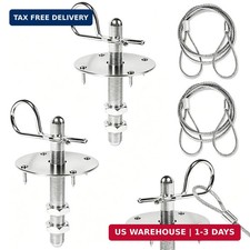 2 Pack Trucks Hood Pin for Car, Stainless Steel Hood Pin Lock Clip with Racing L