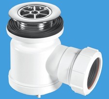 Shallow Shower Trap with 70mm Chromed Plastic Flange - STW3R -1 Day Delivery