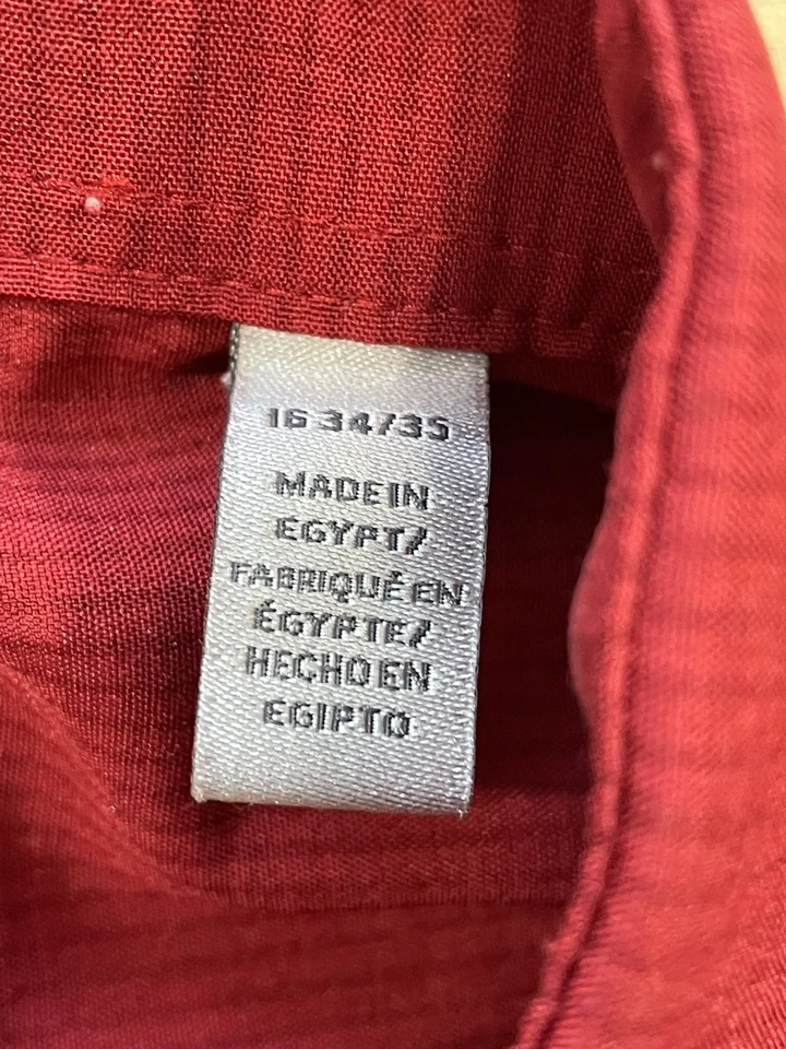 Camisa Perry Ellis Portfolio Tech Calce Ajustado Roja Talla 16 34-35 Foto 4 de 4