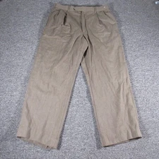Murray’s Toggery Shop Pants Mens 32X28 Brown Wool Chino Dress Preppy Pleated