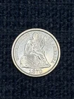 1870 Seated Liberty  Dime --Nice AU Coin--Take a Look!