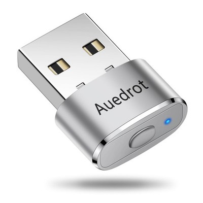 AUEDROT USB Mouse Mover - Automatic Wiggler with 2 Jiggle Small, Silver 