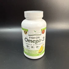 Best Triple Strength Omega 3 Fish Oil Pills 2400Mg | 120 Capsules Burpless 10/27