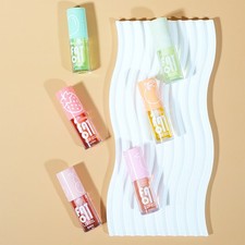 Women Color Changed Lip Oil Transparent Fruit Scent Cosmetic 1Pcs Nourishing
