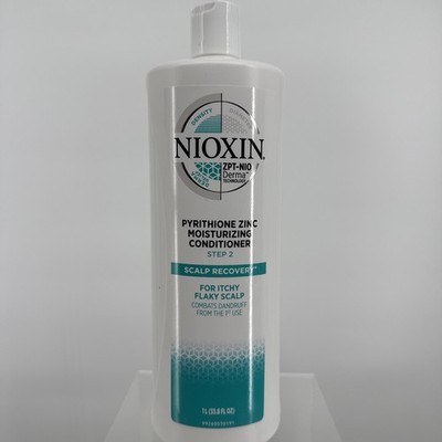 Nioxin Pyrithione Zinc Moisturizing Conditioner Recovery/Itchy Flaky Scalp 33.8