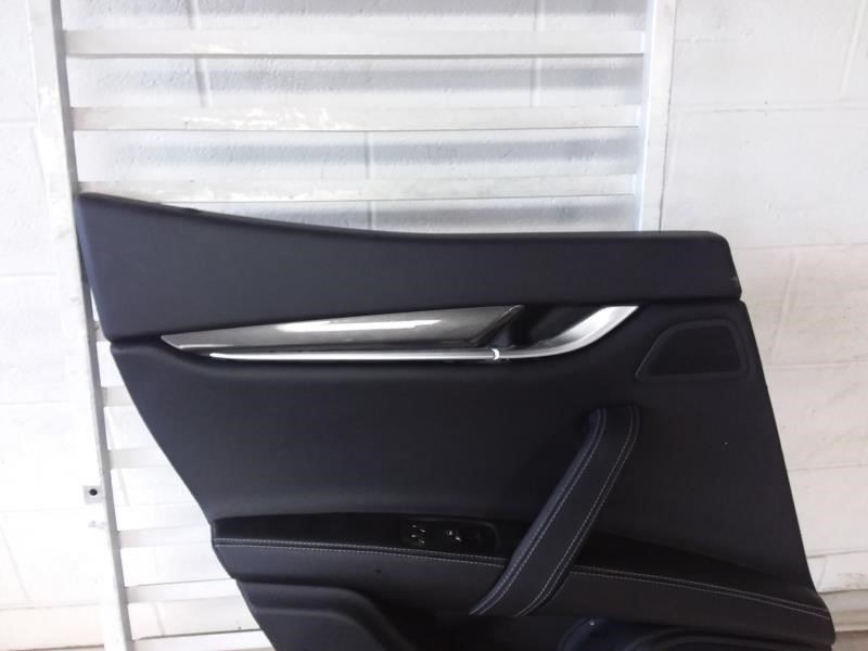 2017 MASERATI GHIBLI Driver Left Side Rear Door Trim Panel Black TRIM NA OEM 