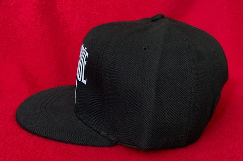 Rock Band Solid Black Color Logo Printed Flat Bill Cap Adjustable Snap Back - Picture 32 of 50