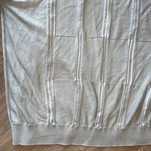 Tulliano Pullover Sweater Men’s XL Silk and Cotton Blend Long Slv Crew Neck Tan - Picture 3 of 3