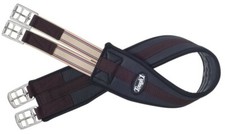 English Saddle Girth - Neoprene Contoured Fit - Elastic End - Sizes 36" to 54"