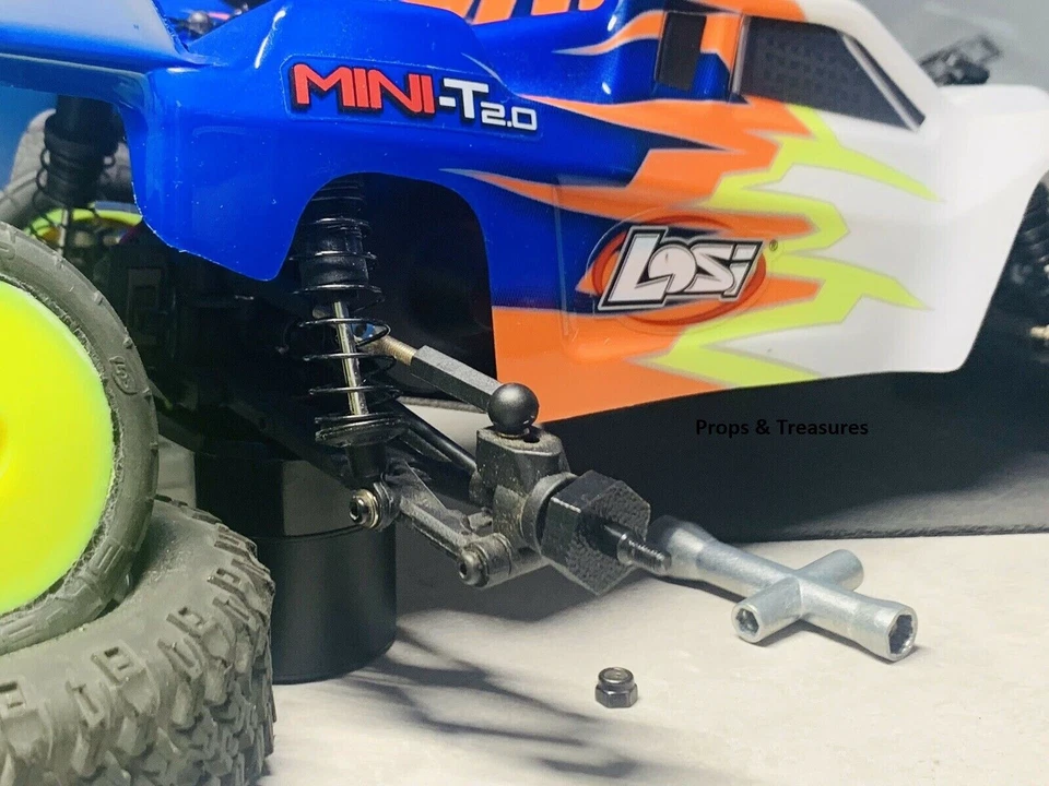 Losi Mini-T 2.0 & Mini-B (12) Wheel Hex Adapters 8mm To 12mm Big Tire Conversion - Image 4 of 4