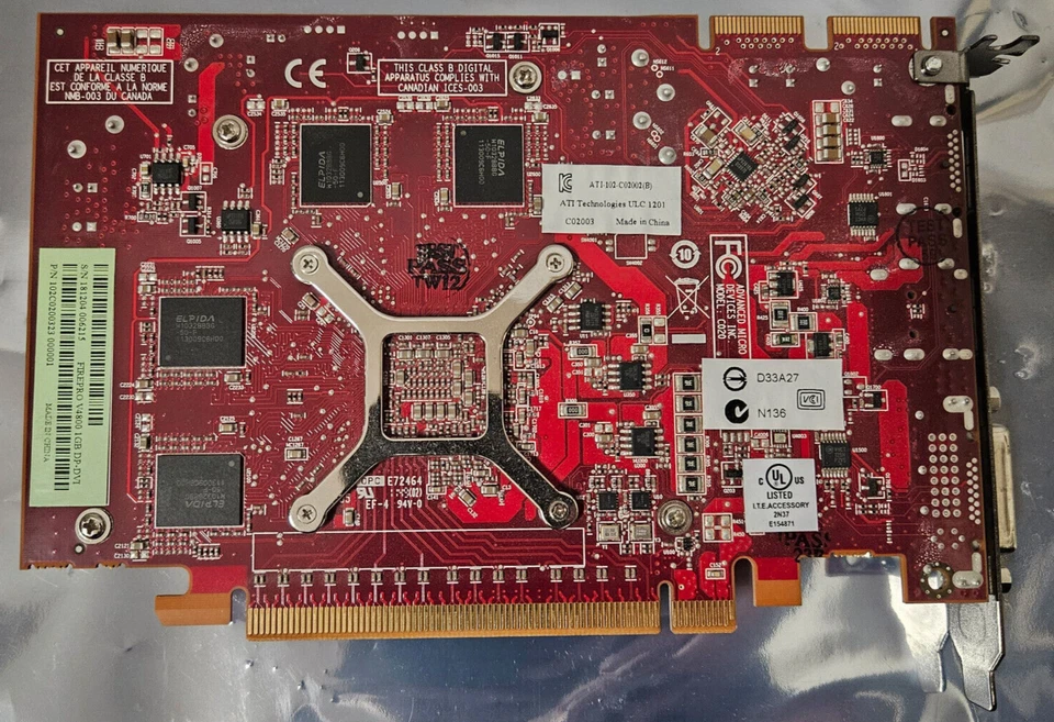 ATI FirePro V4800 1GB PCIe Video Graphics Card 2x DisplayPort 1x DVI 102C0200323 - Image 3 of 3