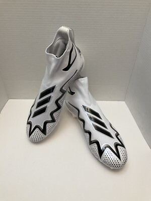 Adidas Freak Ultra 21 Laceless Boost Cleats Football White/Black GZ0450 Sz 13.5