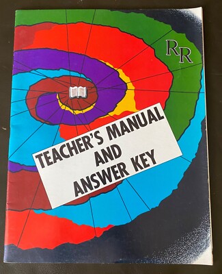 Vintage 1973 Remedial Reading Work-Text RR Teacher Manual & Answer Key workbook