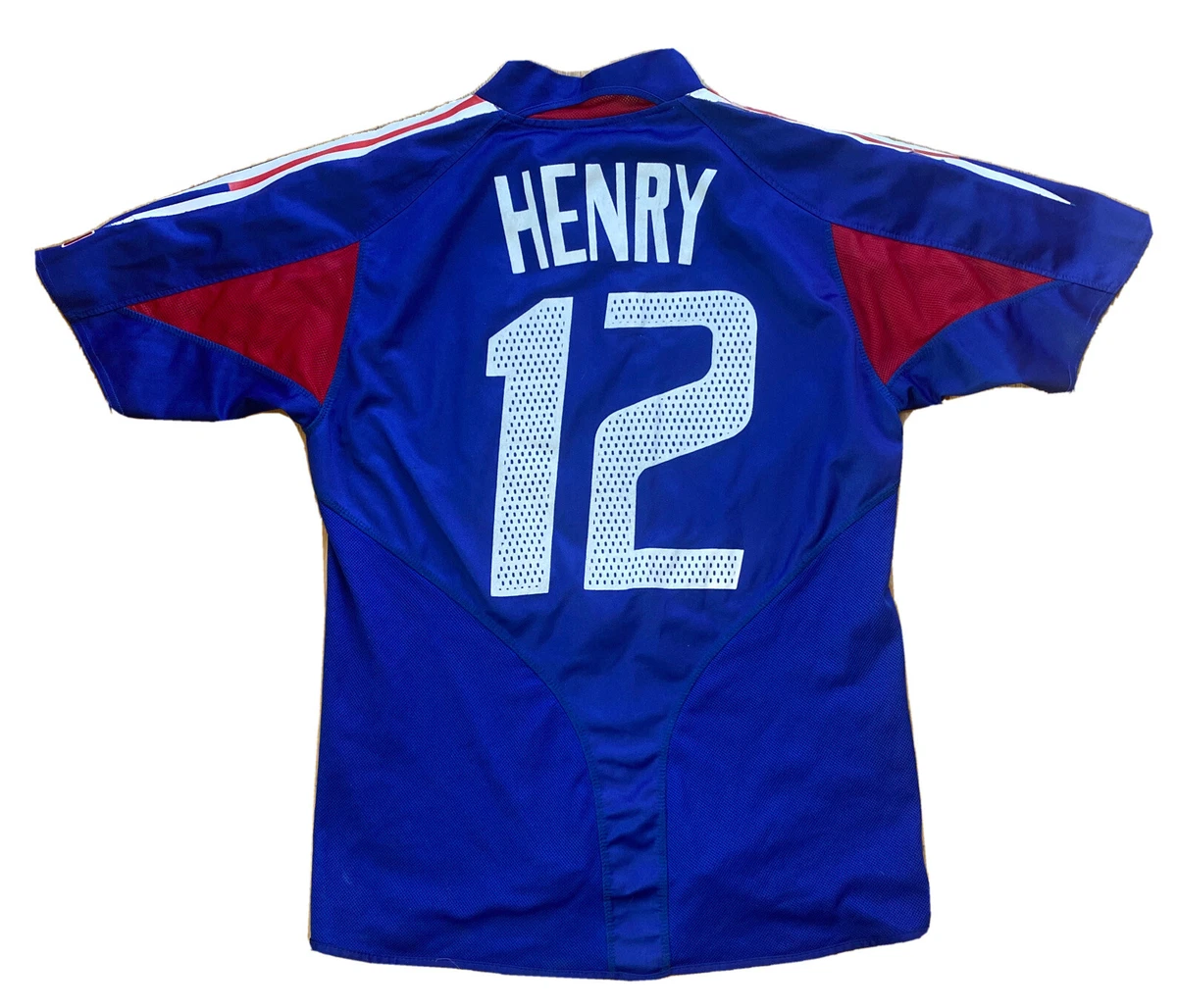 France No12 Henry Home Long Sleeves Soccer Country Jersey