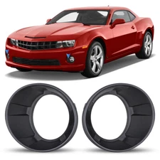 For 2010-2013 Chevrolet Camaro Pair Fog Light Bezels Cover Black Lamp Frame 2PCS