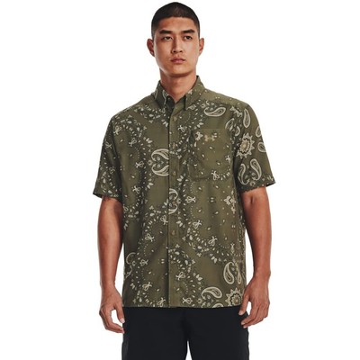Under Armour Men's Dockside Short Sleeve T-Shirt, (361) Tent/Baroque Green/Khaki