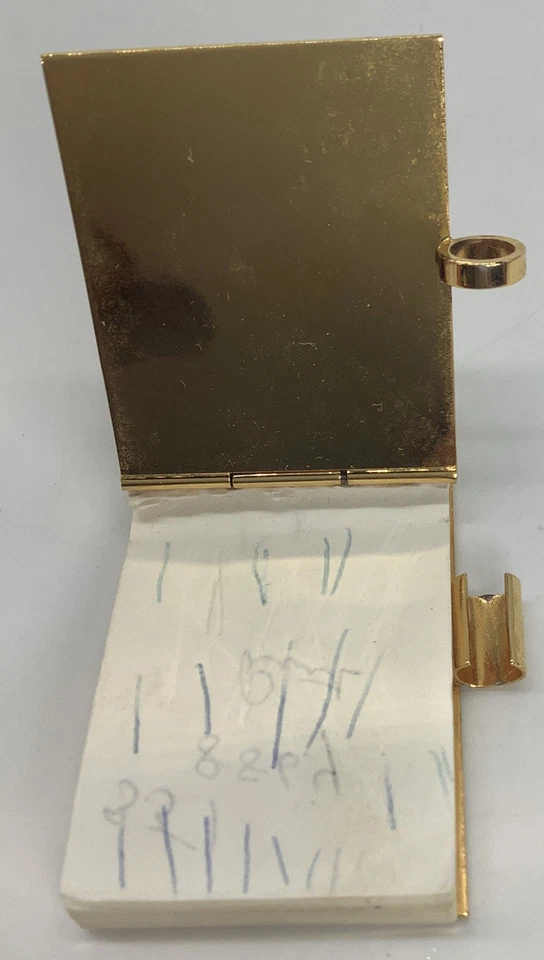 Bloc de notas miniatura JUDITH LEIBER sin bolígrafo - Cristales SWAROVSKI - Artículo de coleccionista Foto 3 de 4