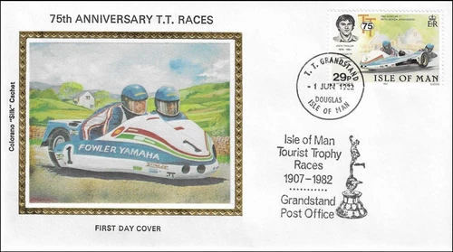 Jock Taylor Sidecar Yamaha Winner TT Race Isle Of Man 1981 Colorano FDC 1982