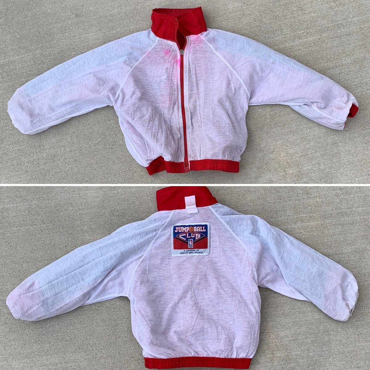 Vintage Chicago Bulls Embroidered Logo Windbreaker Jacket