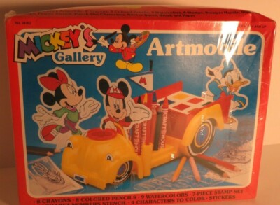 Mickey Mouse Mickey's Gallery Artmobile Craft Art Set Disney  (Sn)