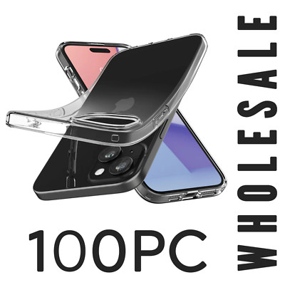 GROSSHANDEL 100 Stck. Silikon Slim Hülle für iPhone XR 11 12 7 8 6 JELLY Handy Cover