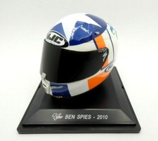 CASCO GARA DEAGOSTINI 1/5 HJC BEN SPIE #11 1° PODIO SILVERSTONE MOTOGP 2010
