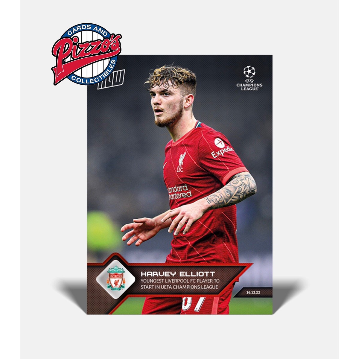 Harvey Elliott Youngest Liverpool Player Start UCL TOPPS NOW