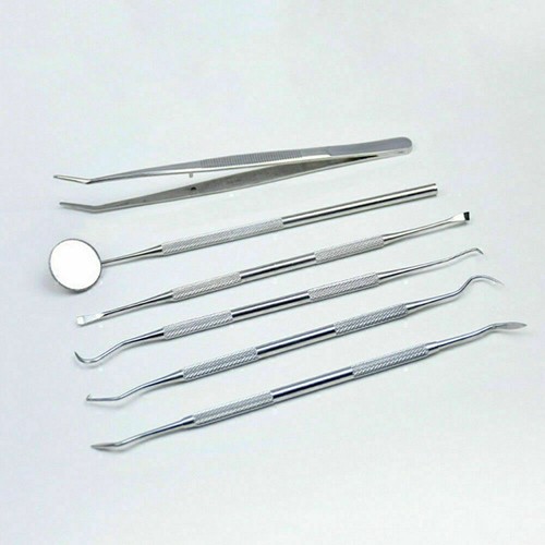 1 Pz Set Dentale Acciaio Inox Dentista Pulizia Orale Sonda Pinzette Strumenti - Foto 2 di 18