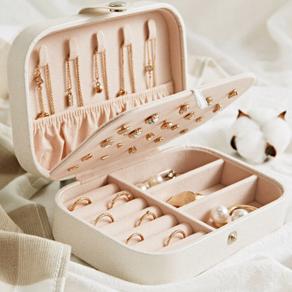 Leather store earring box