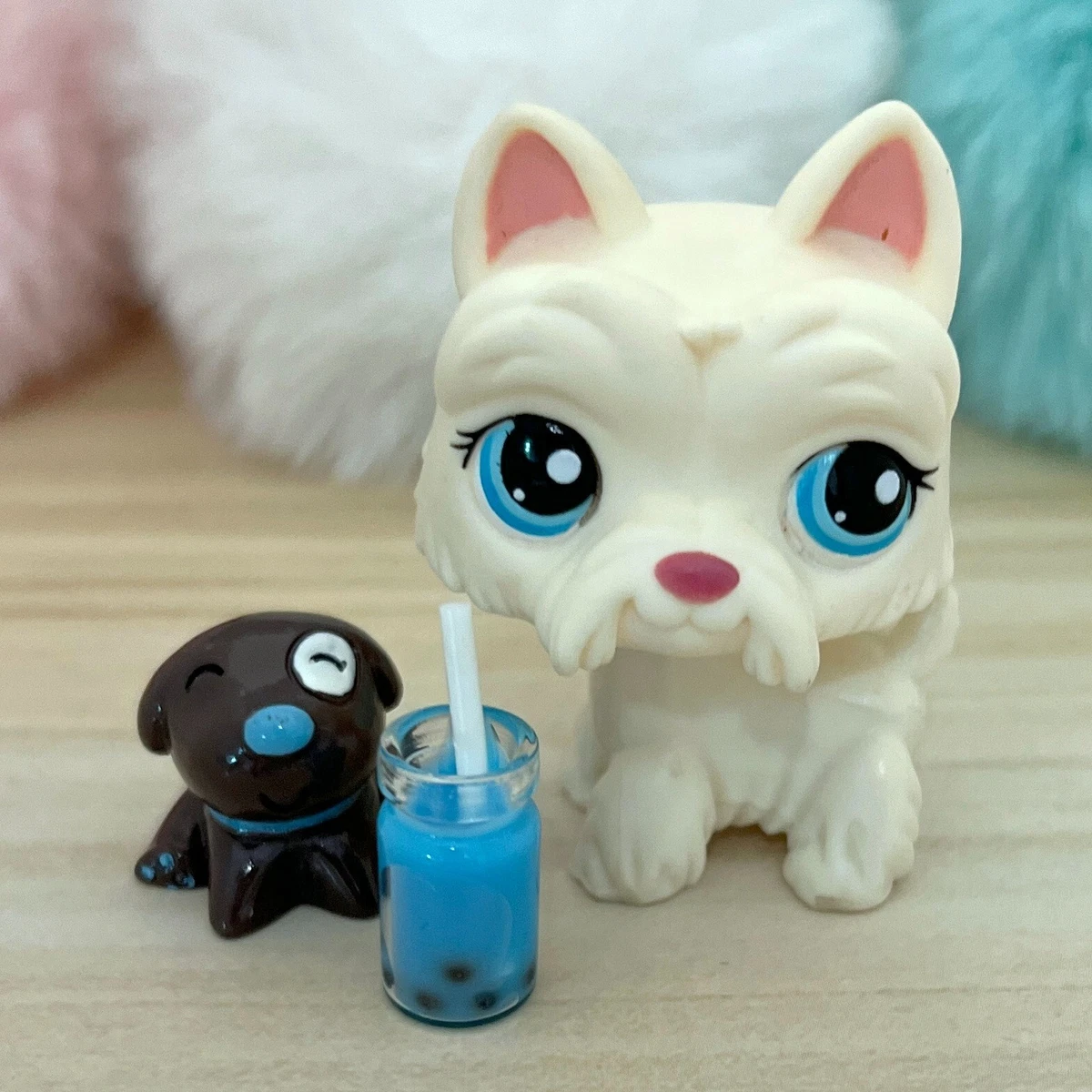 Lps white store dog