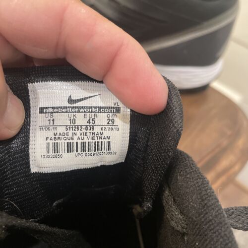 Nike Football Stollen 511292-009 Land Shark schwarz metallic silber Größe Herren US 11 - Bild 7 von 22