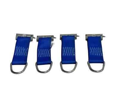 2''x6'' Blue E-Track Tie Off (4 Pack)