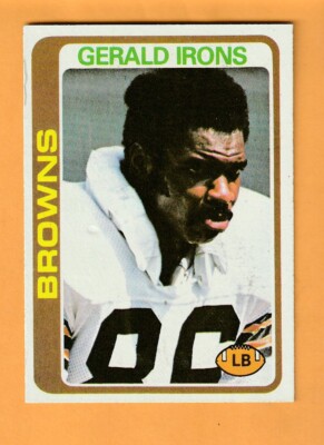 Gerald Irons Cleveland Browns 1978 Topps #73 Gary Indiana Maryland Eastern Shore