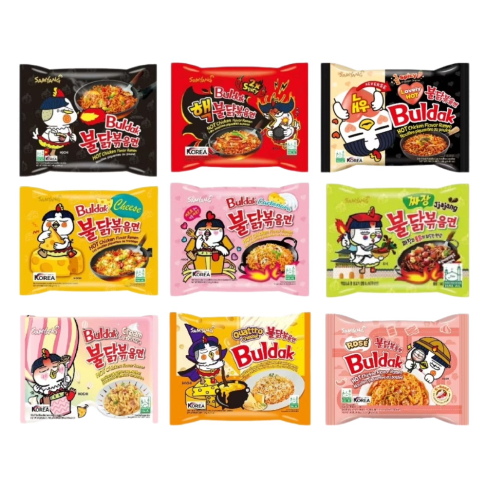 3 Pack Samyang Buldak Chicken Stir-Fry Ramen-Korean Ramen- Halal | eBay
