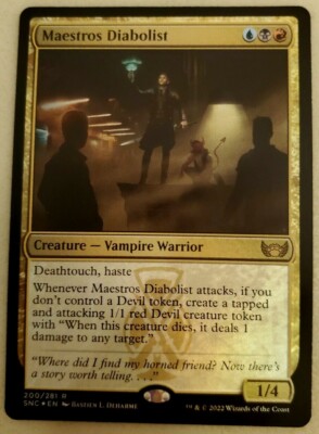 1x Maestros Diabolist FOIL Streets of New Capenna MTG Magic the Gathering NM