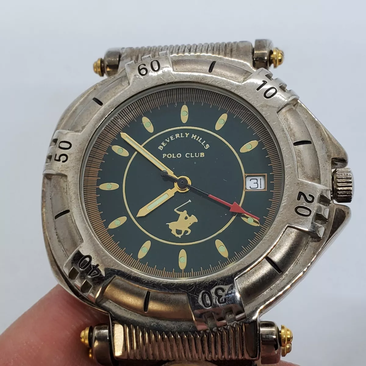 Beverly hills polo clearance club watch silver