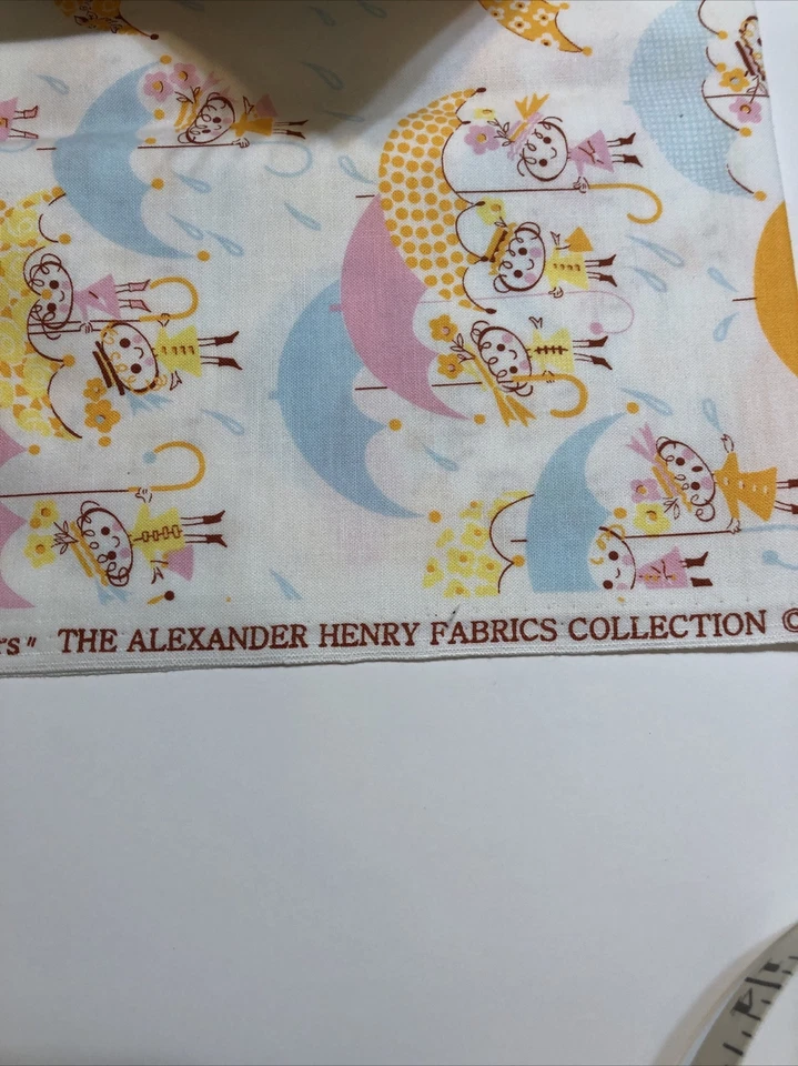 April Showers The Alexander Henry Fabrics Collection 2008 1/2 yarda algodón Foto 3 de 4