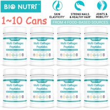 Multi Collagen Peptides Powder - Type I, II, III, V, X Hydrolyzed Collagen LOT