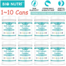 Multi Collagen Peptides Powder - Type I, II, III, V, X Hydrolyzed Collagen LOT