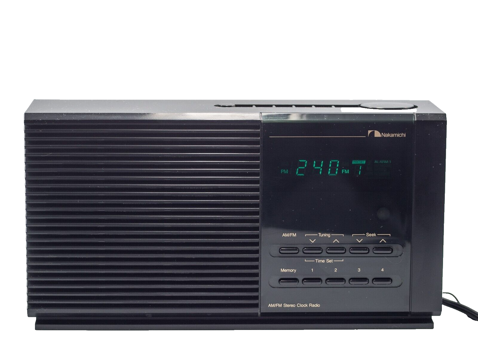 Vintage Nakamichi TM1 AM/FM Stereo Clock Radio made in Taiwan 120volt