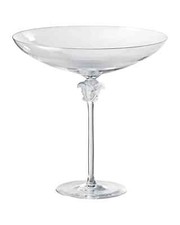  745 NEW IN BOX VERSACE ROSENTHAL "MEDUSA LUMIERE" Clear Footed CANDY BOWL 8.25"